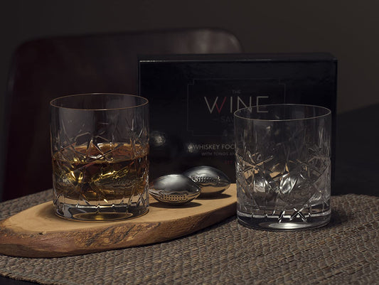 Football Whiskey Stones, 6 Stones Rocks Cubes