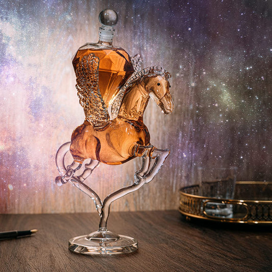 Pegasus Diamond Crystal Decanter - 12"