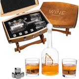 Large Display Whiskey & Wine Decanter with Antique Ship