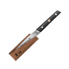 TC Series 3.5-Inch Paring Knife with Ash Wood Sheath, Forged Swedish 14C28N Steel, 1020946