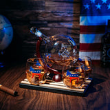 Democratic Party Wine & Whiskey Decanter Set