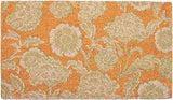 Olive Floral Coir Doormat - 17”x30”