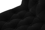 Curve Velvet Dining Chair Set - Modern Elegance with Gold Iron Legs and Luxurious Button Tufting