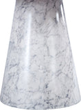 Omni Contemporary 48-Inch Round Dining Table with Realistic Faux Marble Finish for Modern Homes