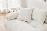 CLOUDIES 94" Loveseat with 2 Ottomans
