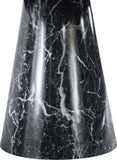 Omni Contemporary 48-Inch Round Dining Table with Realistic Faux Marble Finish for Modern Homes