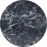 Omni Contemporary 48-Inch Round Dining Table with Realistic Faux Marble Finish for Modern Homes