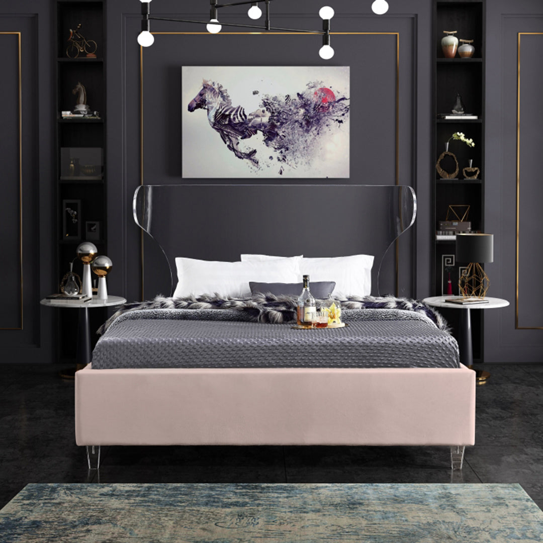 Ghost Velvet King Bed