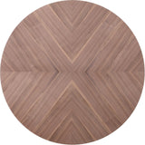 Eleanor Walnut Veneer Dining Table with Brushed Gold Base - Contemporary Design for Stylish Spaces