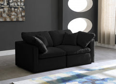 Plush Velvet Standard Comfort Modular Sofa