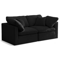 Plush Velvet Standard Comfort Modular Sofa