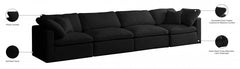 Plush Velvet Standard Comfort Modular Sofa