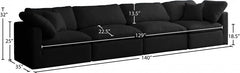 Plush Velvet Standard Comfort Modular Sofa