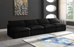 Plush Velvet Standard Comfort Modular Sofa