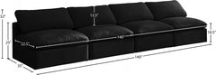 Plush Velvet Standard Comfort Modular Sofa