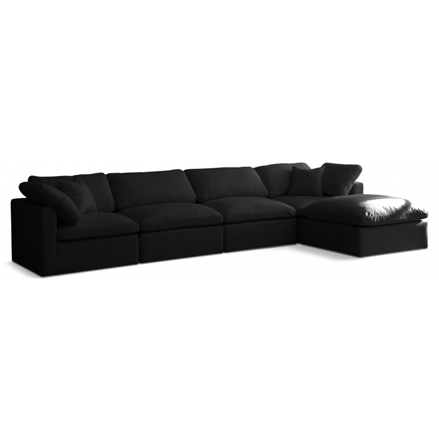 Plush Velvet Standard Comfort Modular Sectional