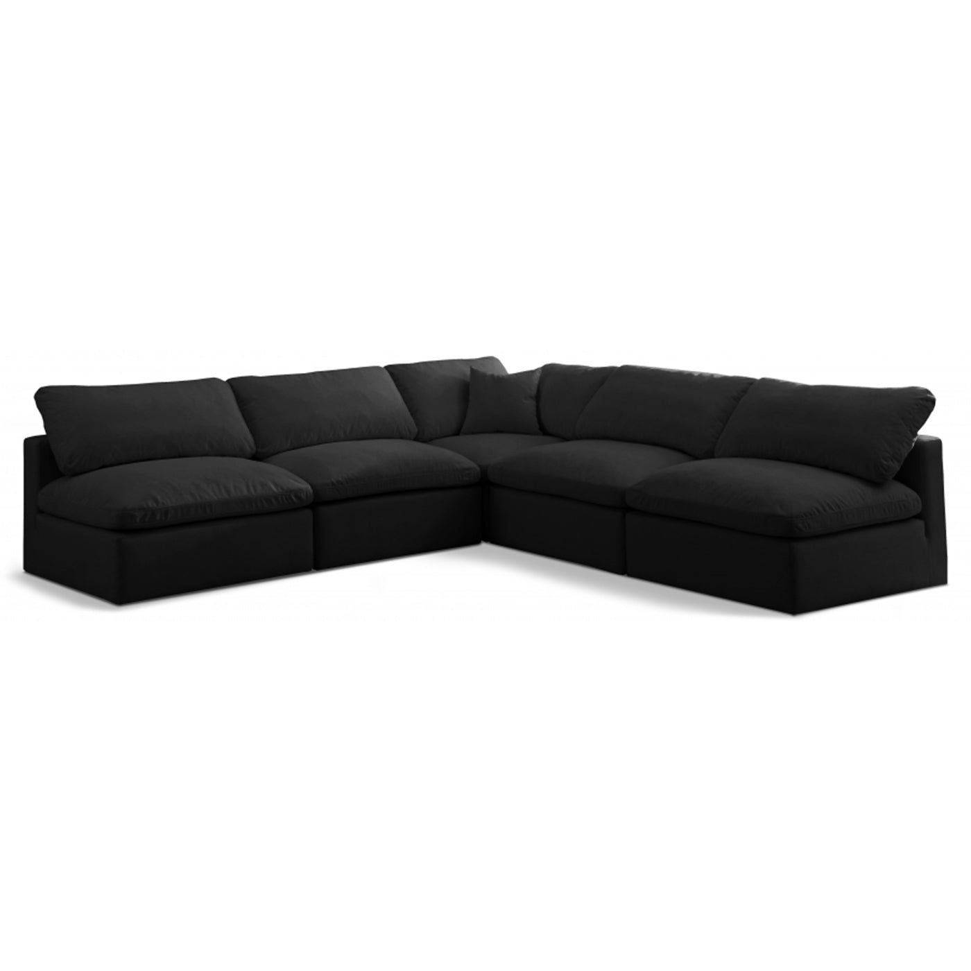 Plush Velvet Standard Comfort Modular Sectional