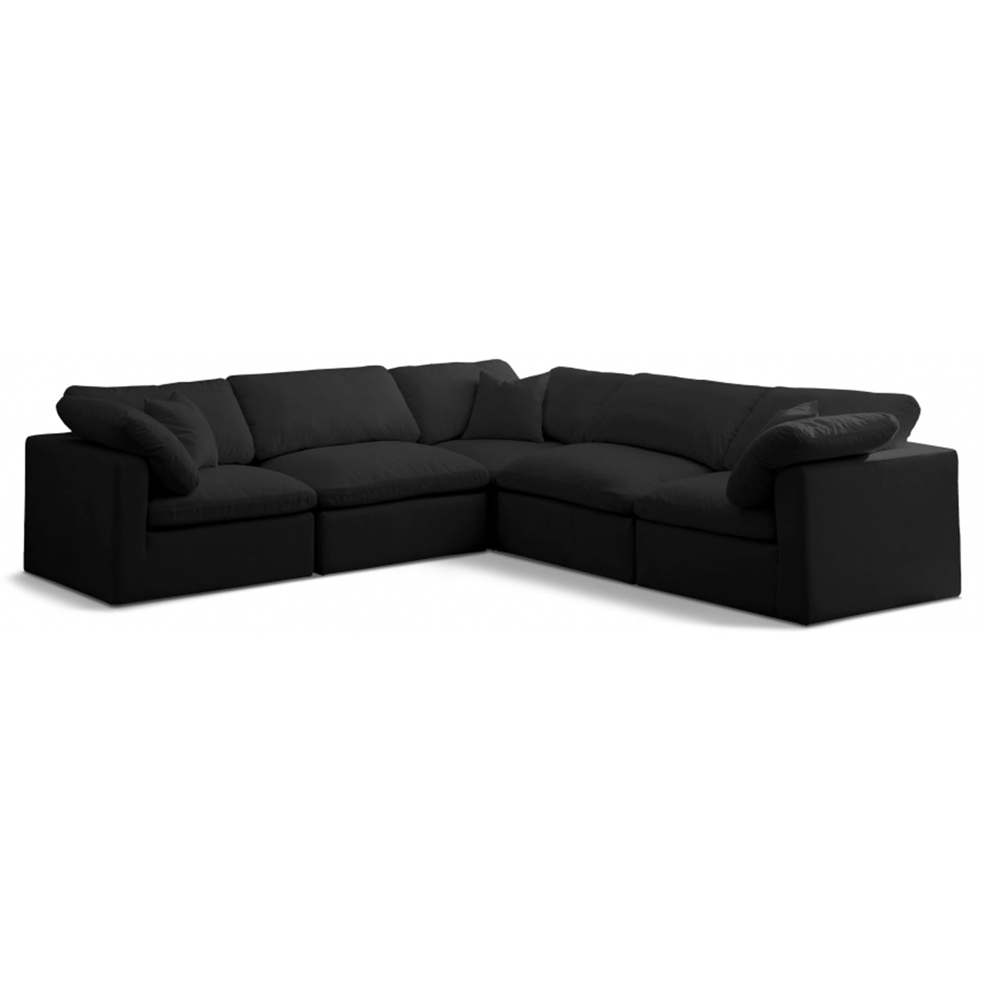 Plush Velvet Standard Comfort Modular Sectional