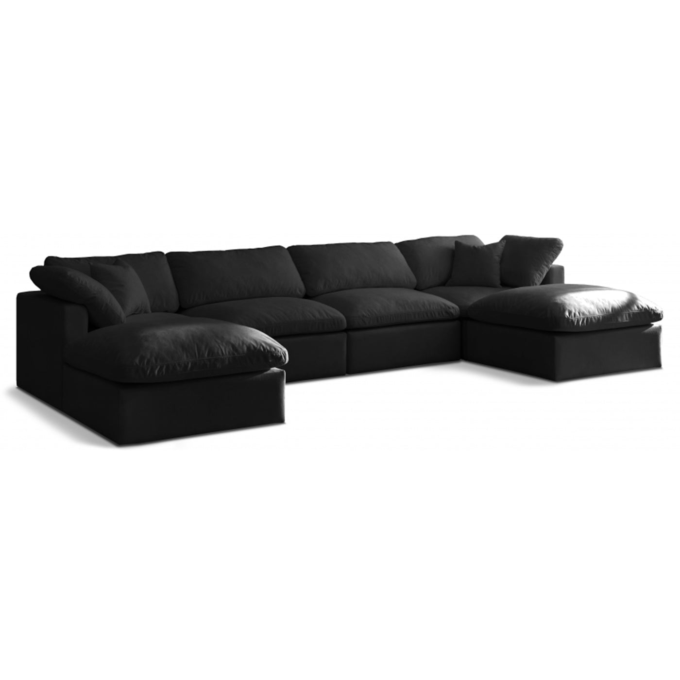 Plush Velvet Standard Comfort Modular Sectional