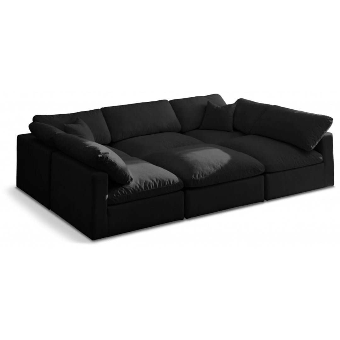 Plush Velvet Standard Comfort Modular Sectional