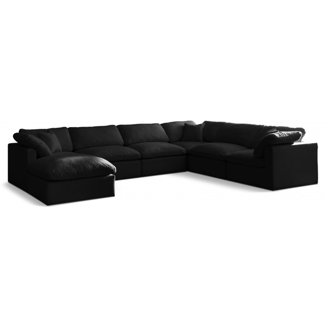 Plush Velvet Standard Comfort Modular Sectional