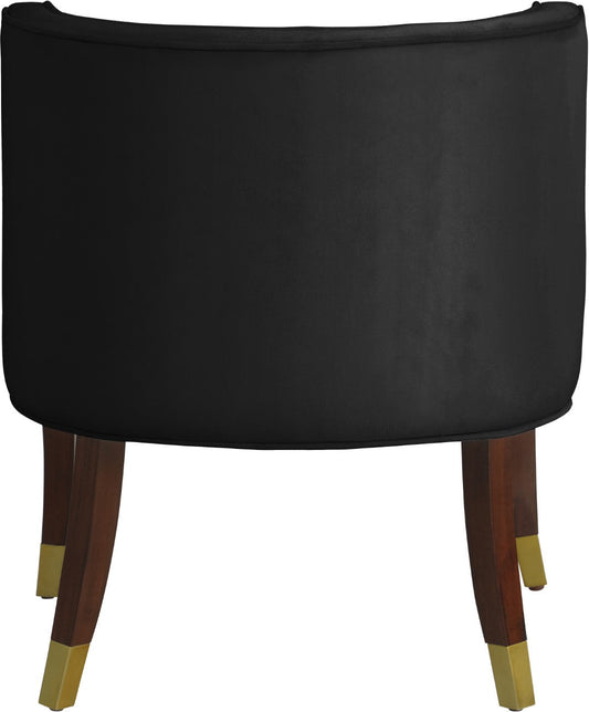 Perry Contemporary Dining Chair Set of 2 - Plush Comfort with Elegant Button Tufting & Gold Accents