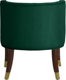 Perry Contemporary Dining Chair Set of 2 - Plush Comfort with Elegant Button Tufting & Gold Accents