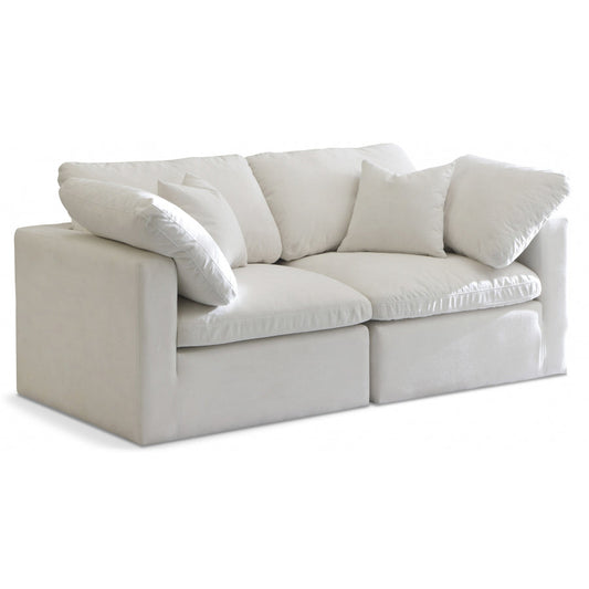 Plush Velvet Standard Comfort Modular Sofa