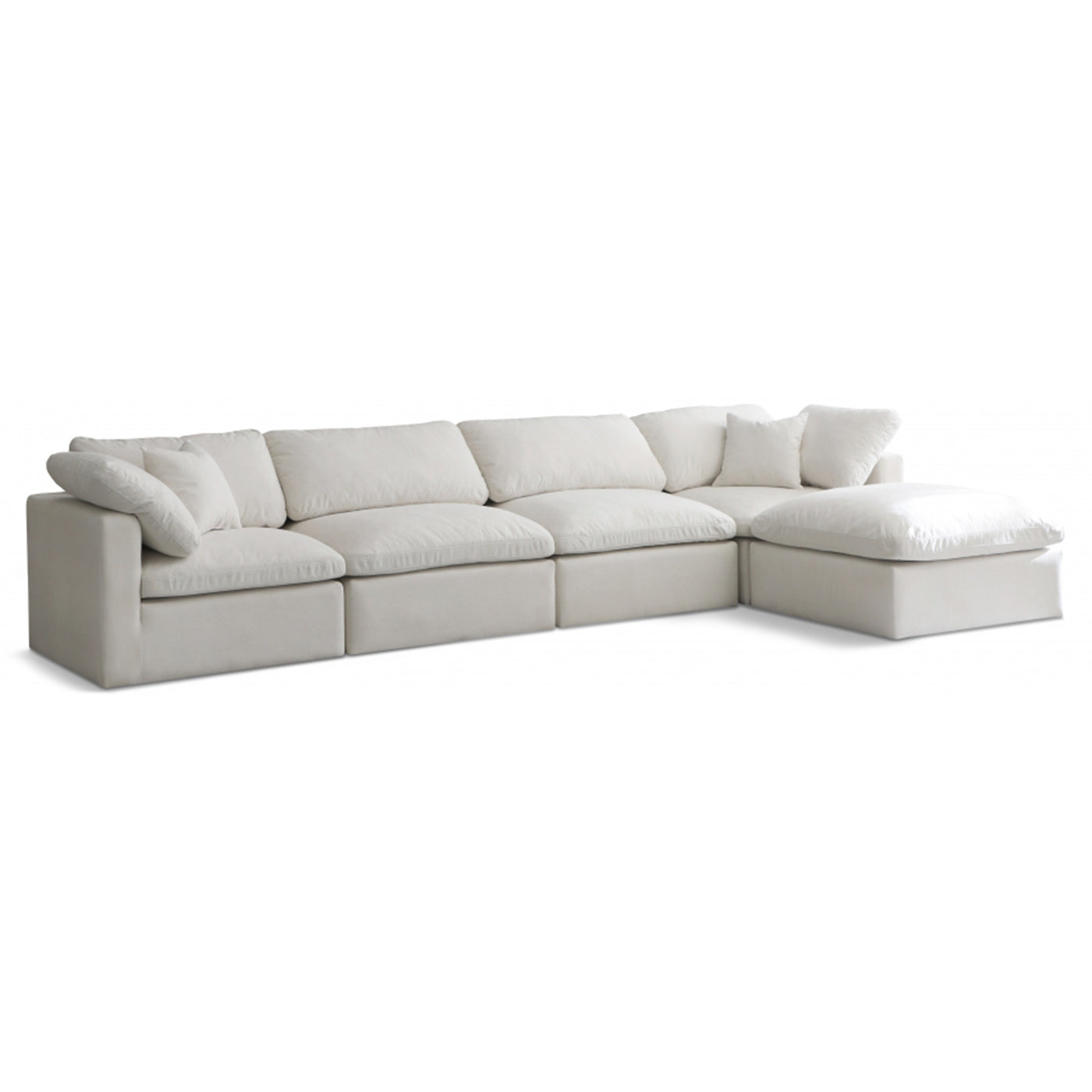 Plush Velvet Standard Comfort Modular Sectional