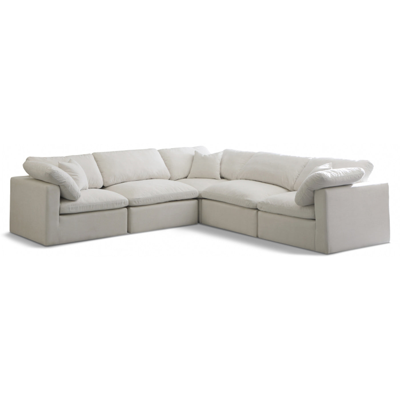 Plush Velvet Standard Comfort Modular Sectional