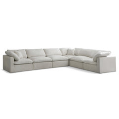 Plush Velvet Standard Comfort Modular Sectional