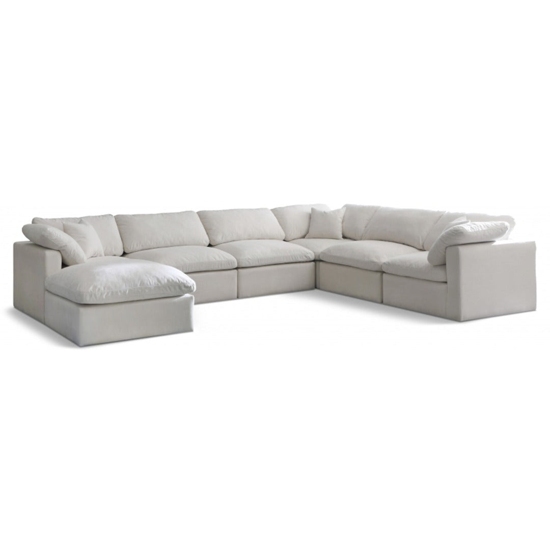 Plush Velvet Standard Comfort Modular Sectional