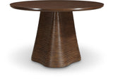 Bernada Dining Table - Elegant Mid-Century Design with Fluted Base for Stylish Gatherings