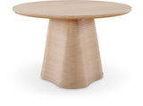 Bernada Dining Table - Elegant Mid-Century Design with Fluted Base for Stylish Gatherings