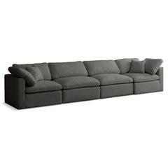 Plush Velvet Standard Comfort Modular Sofa