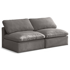 Plush Velvet Standard Comfort Modular Sofa