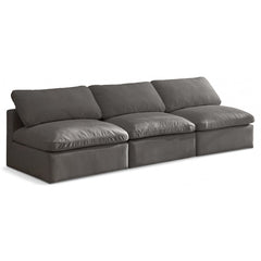 Plush Velvet Standard Comfort Modular Sofa