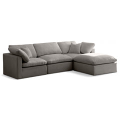 Plush Velvet Standard Comfort Modular Sectional