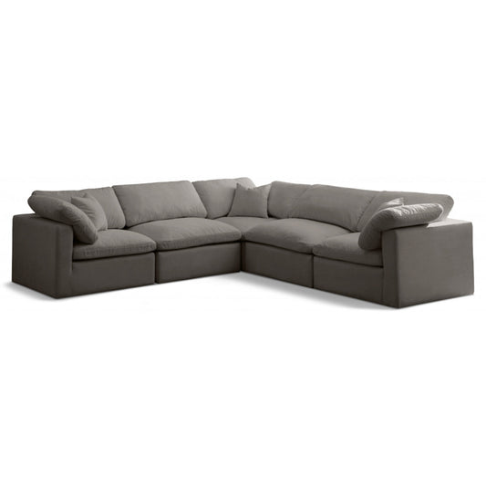 Plush Velvet Standard Comfort Modular Sectional