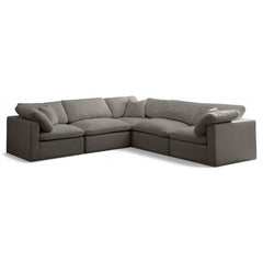 Plush Velvet Standard Comfort Modular Sectional