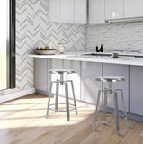 Lang Adjustable Contemporary Counter/Bar Stool in Elegant Gold Finish for Versatile Spaces