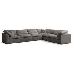 Plush Velvet Standard Comfort Modular Sectional