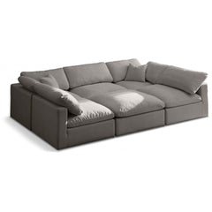 Plush Velvet Standard Comfort Modular Sectional