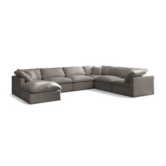 Plush Velvet Standard Comfort Modular Sectional