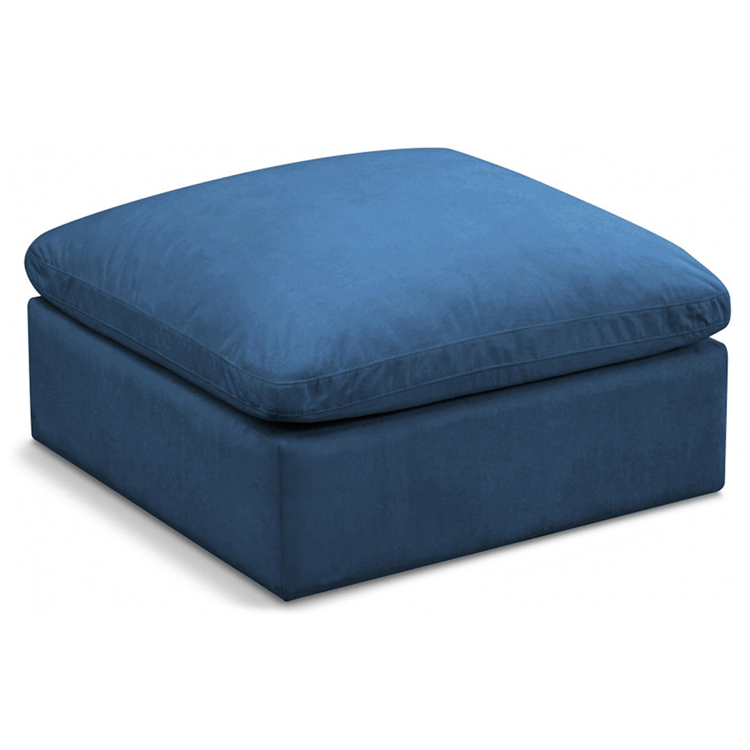 Plush Velvet Standard Comfort Modular Ottoman