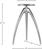 Clara Adjustable Contemporary Bar Stool – Sleek Aluminum Design for Modern Kitchen & Home Bar