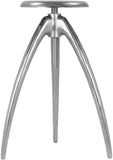 Clara Adjustable Contemporary Bar Stool – Sleek Aluminum Design for Modern Kitchen & Home Bar