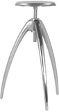 Clara Adjustable Contemporary Bar Stool – Sleek Aluminum Design for Modern Kitchen & Home Bar
