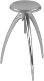 Clara Adjustable Contemporary Bar Stool – Sleek Aluminum Design for Modern Kitchen & Home Bar