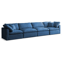 Plush Velvet Standard Comfort Modular Sofa